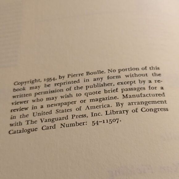 The Bridge Over the River Kwai Book by Pierre Boulle Cottagecore Grandmacore - Picture 3 of 3